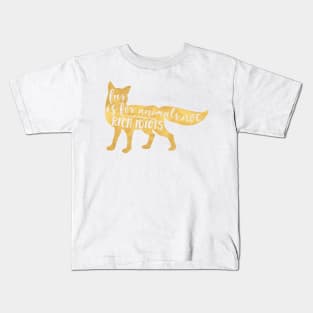 Fur is for Animals not Rich Idiots Kids T-Shirt